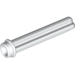 Technic, Axle 3L with Stud - White
