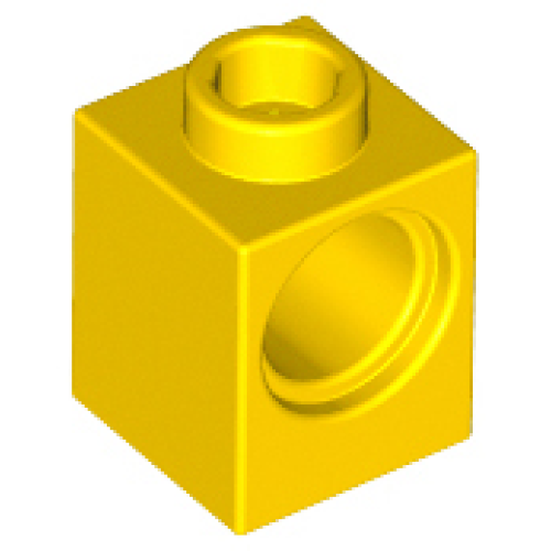 Деталь LEGO 6541 Technic, Brick 1 x 1 with Hole - Yellow