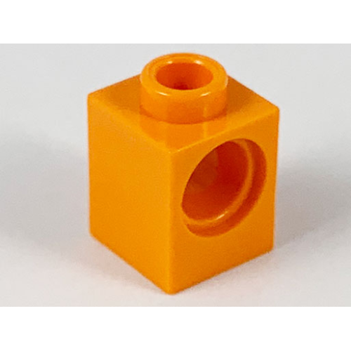 Деталь LEGO 6541 Technic, Brick 1 x 1 with Hole - Orange