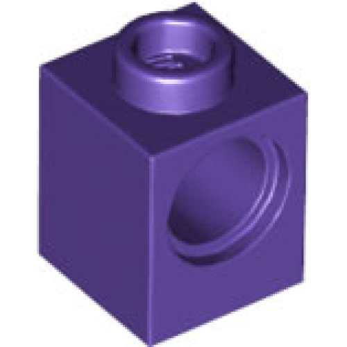 Деталь LEGO 6541 Technic, Brick 1 x 1 with Hole - Dark Purple