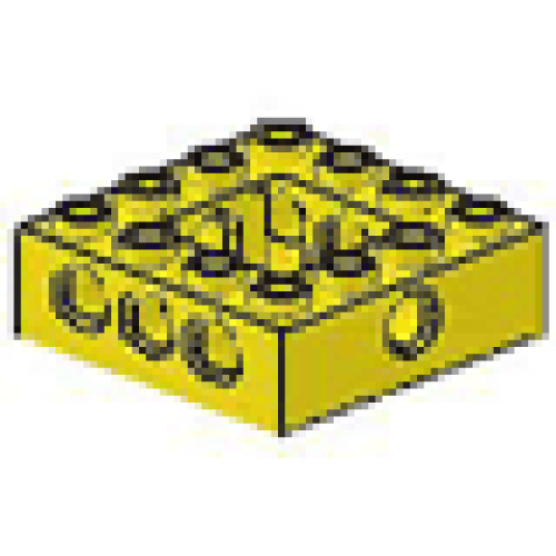Деталь LEGO 32324 Technic, Brick 4 x 4 Open Center - Yellow