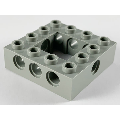 Деталь LEGO 32324 Technic, Brick 4 x 4 Open Center - Light Gray