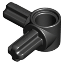 Technic, Axle and Pin Connector Hub with 2 Perpendicular Axles - Black Technic, Axle and Pin Connector Hub with 2 Perpendicular Axles - Black