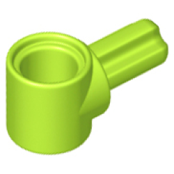 Technic, Axle and Pin Connector Hub with 1L Axle - Lime Technic, Axle and Pin Connector Hub with 1L Axle - Lime