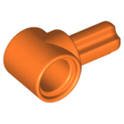 Technic, Axle and Pin Connector Hub with 1L Axle - Orange Technic, Axle and Pin Connector Hub with 1L Axle - Orange