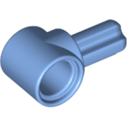 Technic, Axle and Pin Connector Hub with 1L Axle - Medium Blue Technic, Axle and Pin Connector Hub with 1L Axle - Medium Blue