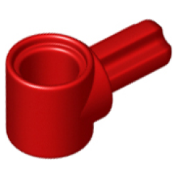 Technic, Axle and Pin Connector Hub with 1L Axle - Red Technic, Axle and Pin Connector Hub with 1L Axle - Red