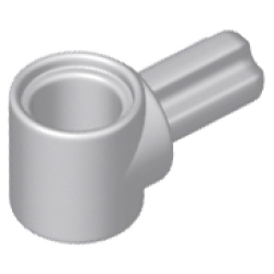 Technic, Axle and Pin Connector Hub with 1L Axle - Light Bluish Gray Technic, Axle and Pin Connector Hub with 1L Axle - Light Bluish Gray