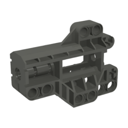 Technic, Pin Connector Block 7 x 3 - Dark Gray Technic, Pin Connector Block 7 x 3 - Dark Gray