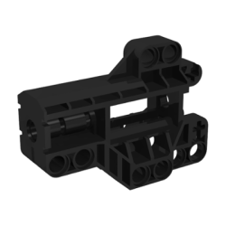 Technic, Pin Connector Block 7 x 3 - Black Technic, Pin Connector Block 7 x 3 - Black