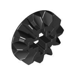 Technic, Gear 12 Tooth Bevel - Black