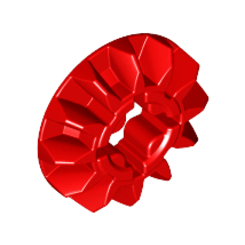 Деталь LEGO 6589 Technic, Gear 12 Tooth Bevel - Red