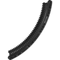Technic, Gear Rack 11 x 11 Curved - Black