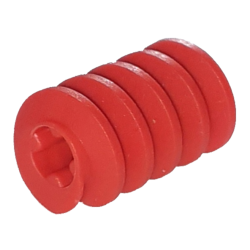 Technic, Gear Worm Screw, Long - Red