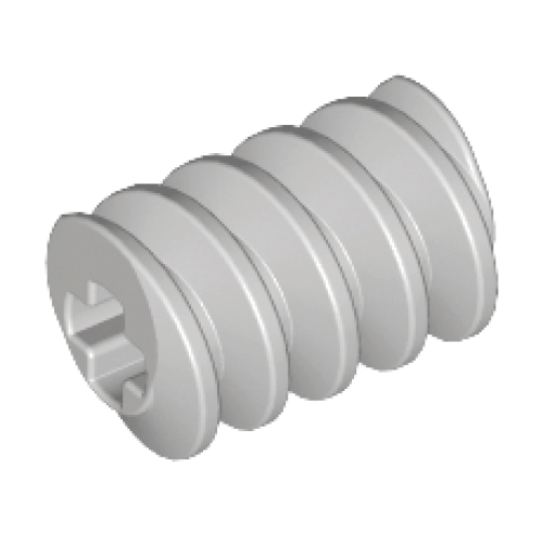 Деталь LEGO 4716 Technic, Gear Worm Screw, Long - Light Gray