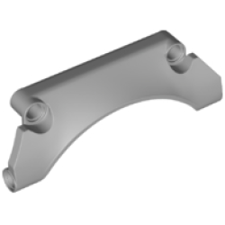 Technic, Panel Car Mudguard Arched #30 9 x 2 x 3 Straight Top - Light Bluish Gray