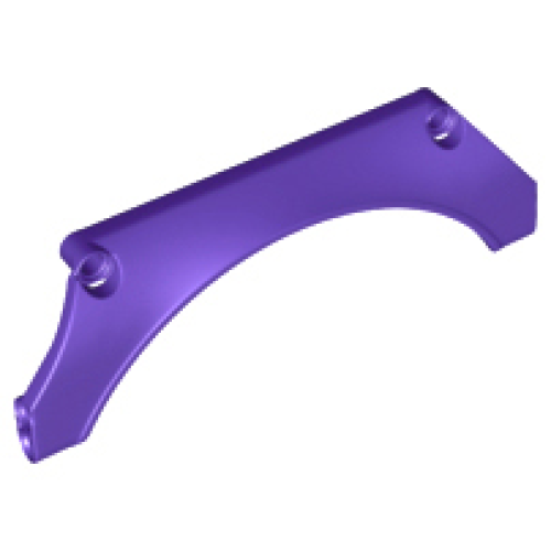 Деталь LEGO 24118 Technic, Panel Car Mudguard Arched 15 x 2 x 5 Straight Top - Dark Purple