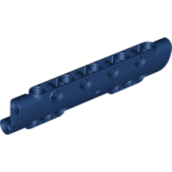 Technic, Panel Curved 11 x 3 with 10 Pin Holes through Panel Surface - Dark Blue Technic, Panel Curved 11 x 3 with 10 Pin Holes through Panel Surface - Dark Blue