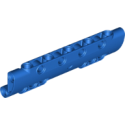 Technic, Panel Curved 11 x 3 with 10 Pin Holes through Panel Surface - Blue Technic, Panel Curved 11 x 3 with 10 Pin Holes through Panel Surface - Blue