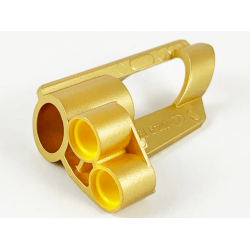 Technic, Panel Fairing # 6 Small Short, Large Hole, Side B - Metallic Gold