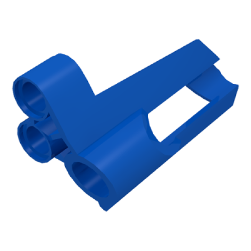 Деталь LEGO 32528 Technic, Panel Fairing # 6 Small Short, Large Hole, Side B - Blue