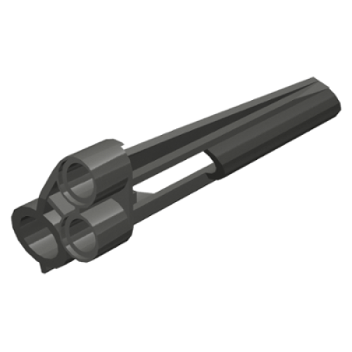 Деталь LEGO 32534 Technic, Panel Fairing # 7 Small Long, Large Hole, Side A - Pearl Dark Gray