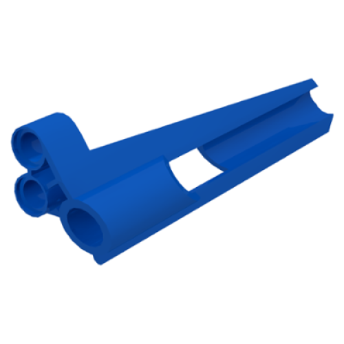 Деталь LEGO 32535 Technic, Panel Fairing # 8 Small Long, Large Hole, Side B - Blue