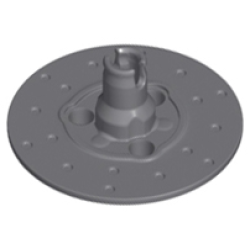Technic, Steering Brake Rotor 3 Pin Holes Round - Dark Bluish Gray Technic, Steering Brake Rotor 3 Pin Holes Round - Dark Bluish Gray