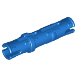 Technic, Pin 3L with Friction Ridges - Blue