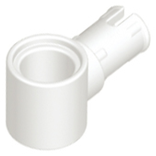 Деталь LEGO 15100 Technic, Pin with Friction Ridges and Pin Hole - White