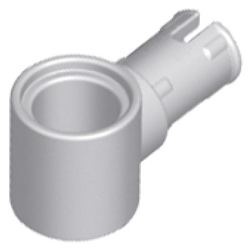 Деталь LEGO 15100 Technic, Pin with Friction Ridges and Pin Hole - Light Bluish Gray