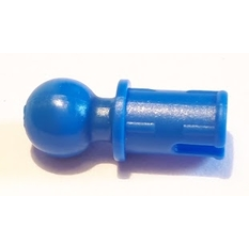 Technic, Pin with Friction Ridges and Tow Ball (Undetermined Type) - Blue Technic, Pin with Friction Ridges and Tow Ball (Undetermined Type) - Blue