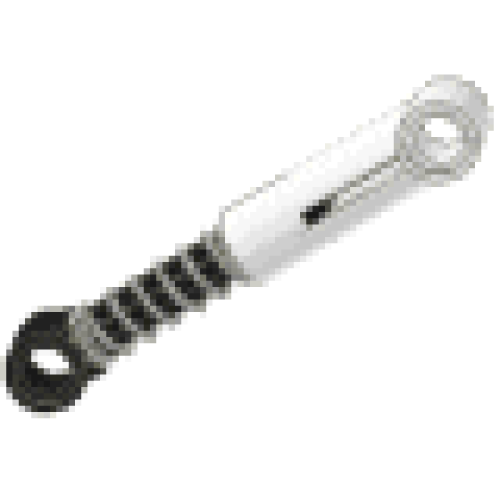 Деталь LEGO 731c01 Technic, Shock Absorber 6.5L with Black Piston Rod (Undetermined Type) - White