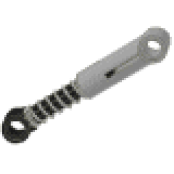 Technic, Shock Absorber 6.5L with Black Piston Rod (Undetermined Type) - Light Gray Technic, Shock Absorber 6.5L with Black Piston Rod (Undetermined Type) - Light Gray