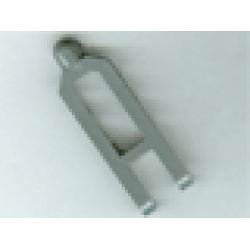 Technic, Steering Arm 6.5 x 2 with Tow Ball Socket Rounded, Chamfered - Dark Bluish Gray