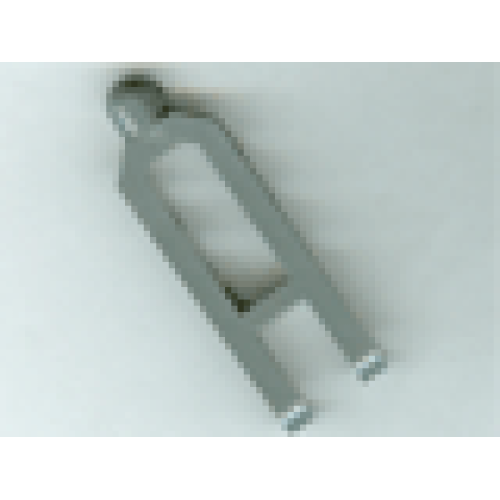 Деталь LEGO 32195b Technic, Steering Arm 6.5 x 2 with Tow Ball Socket Rounded, Chamfered - Dark Bluish Gray